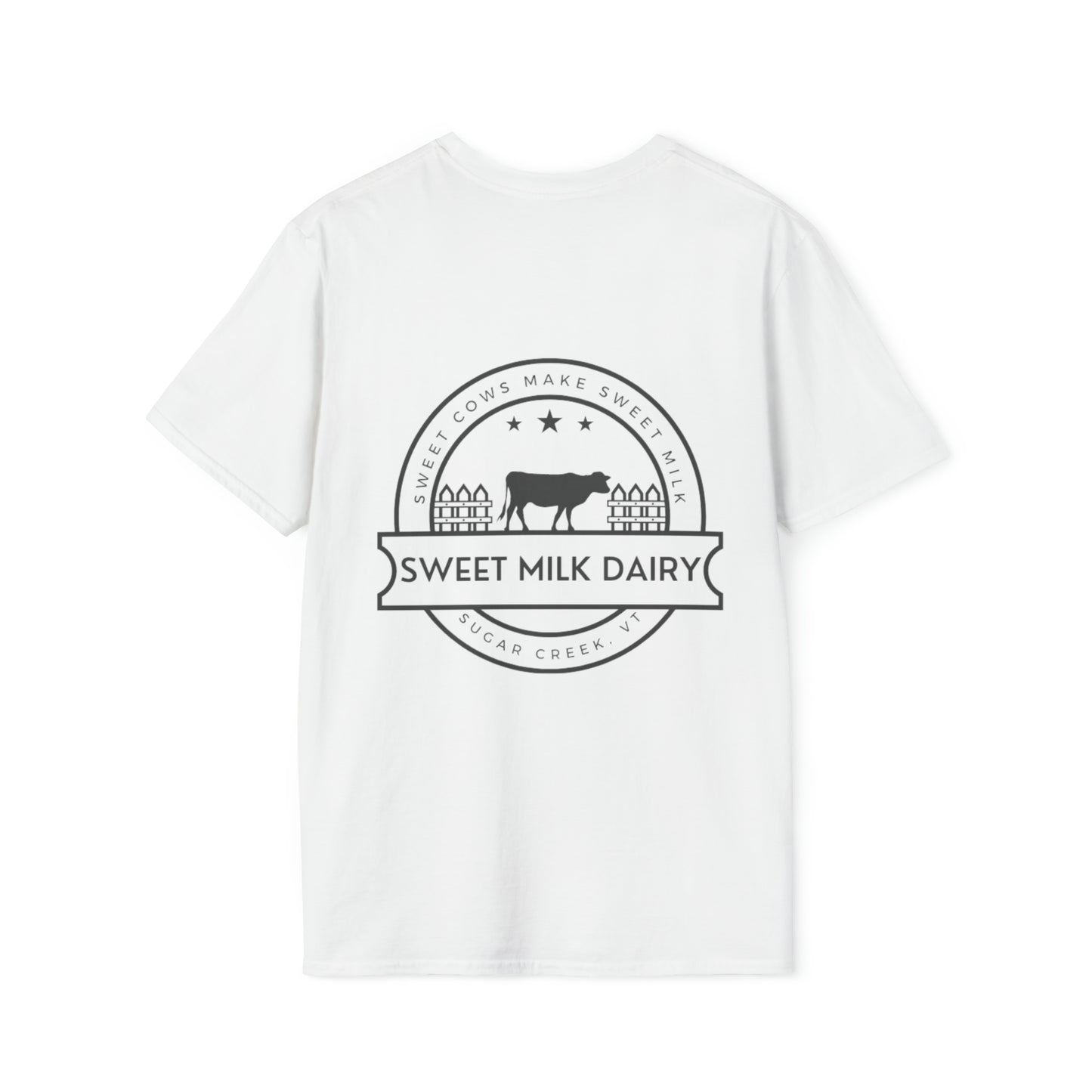 SEASONS OF SUGAR CREEK SWEET MILK DAIRY UNISEX SOFTSTYLE T-SHIRT