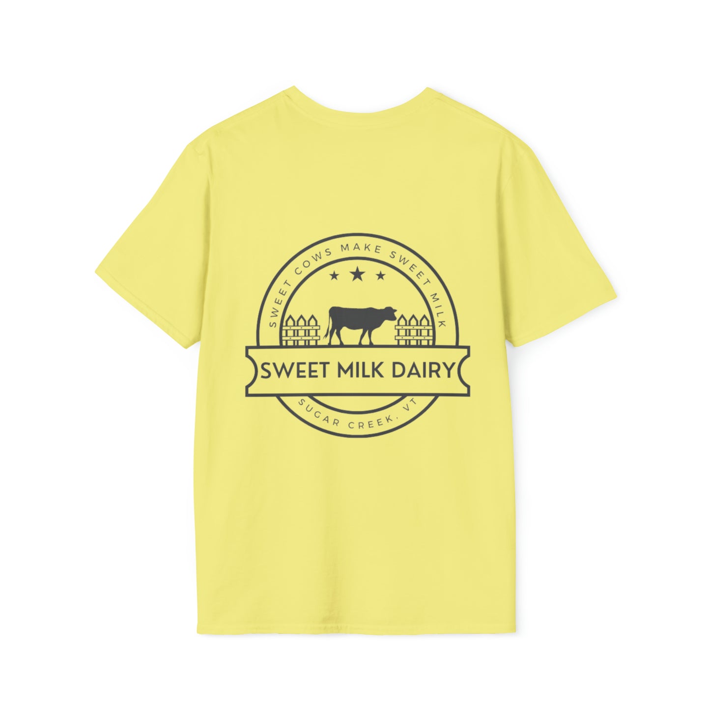 SEASONS OF SUGAR CREEK SWEET MILK DAIRY UNISEX SOFTSTYLE T-SHIRT