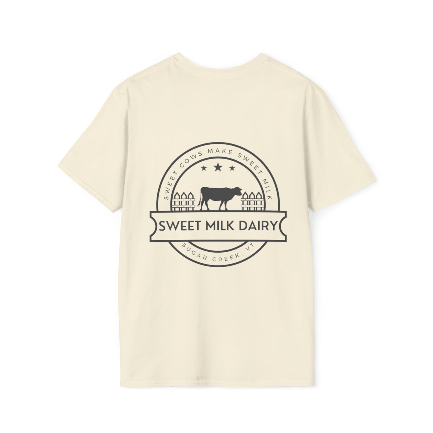 SEASONS OF SUGAR CREEK SWEET MILK DAIRY UNISEX SOFTSTYLE T-SHIRT